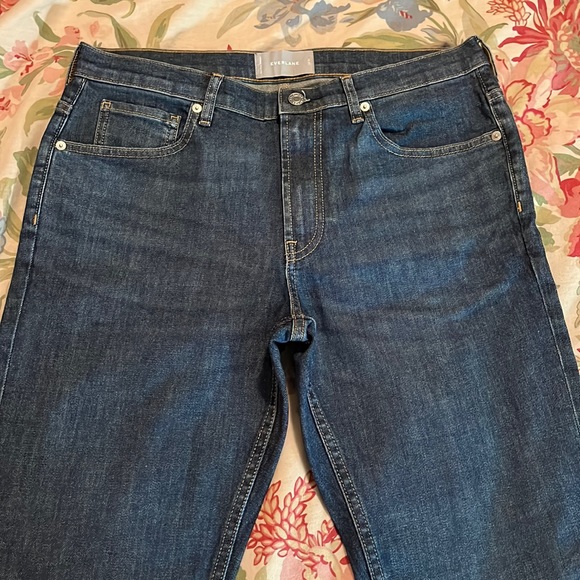 EVERLANE Size 33 x 32 Straight Leg Denim Classic Jeans  5 Pockets $129 NEW - Picture 5 of 16